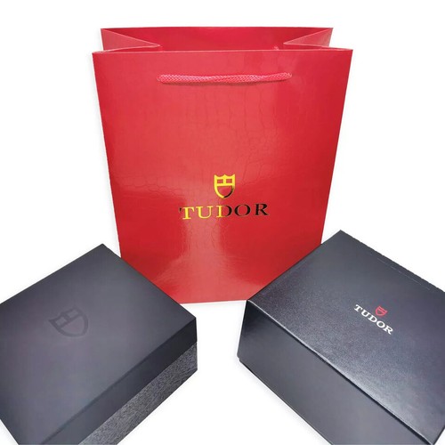 Tudor black watch - box, set